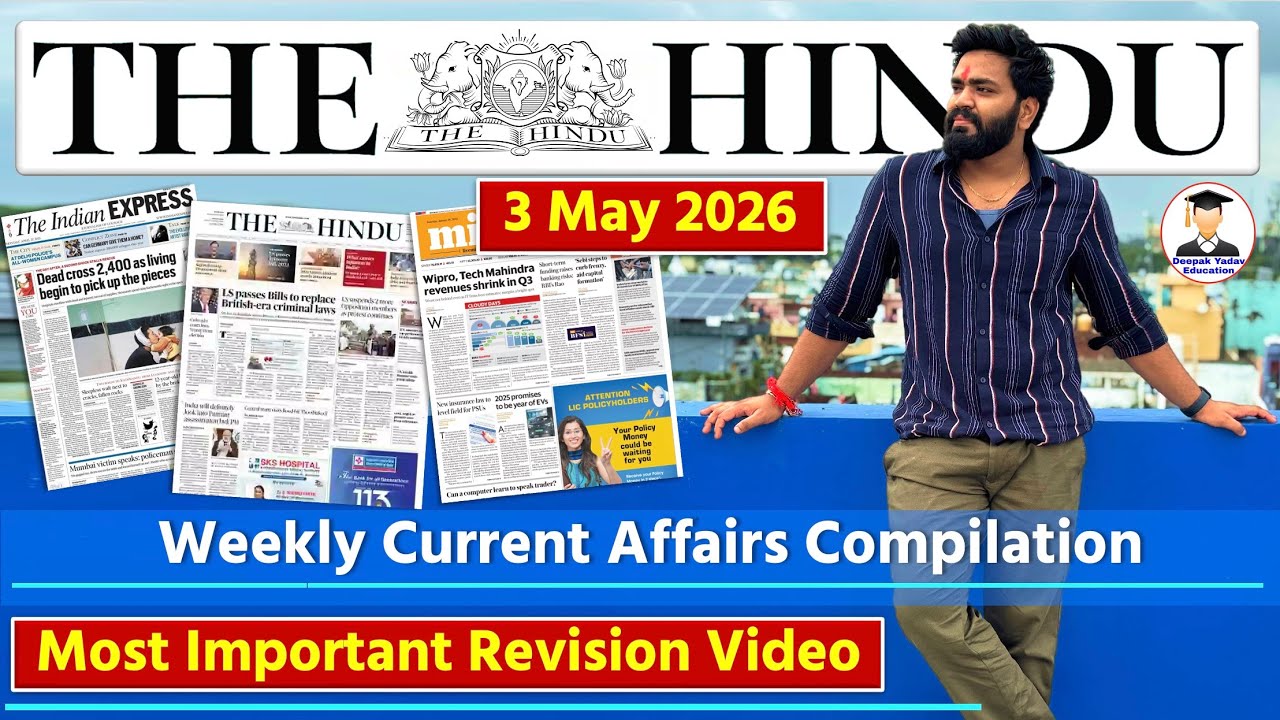 The Hindu Newspaper Analysis | 3 May 2026| Current Affairs Today 3 May | Editorial Analysis