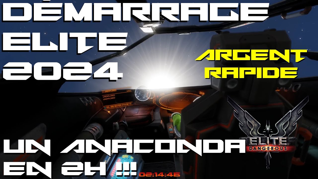 Tuto rapide pour le MEILLEUR démarrage sur Elite Dangerous en 2024! Crédits massifs, Anaconda en 2h