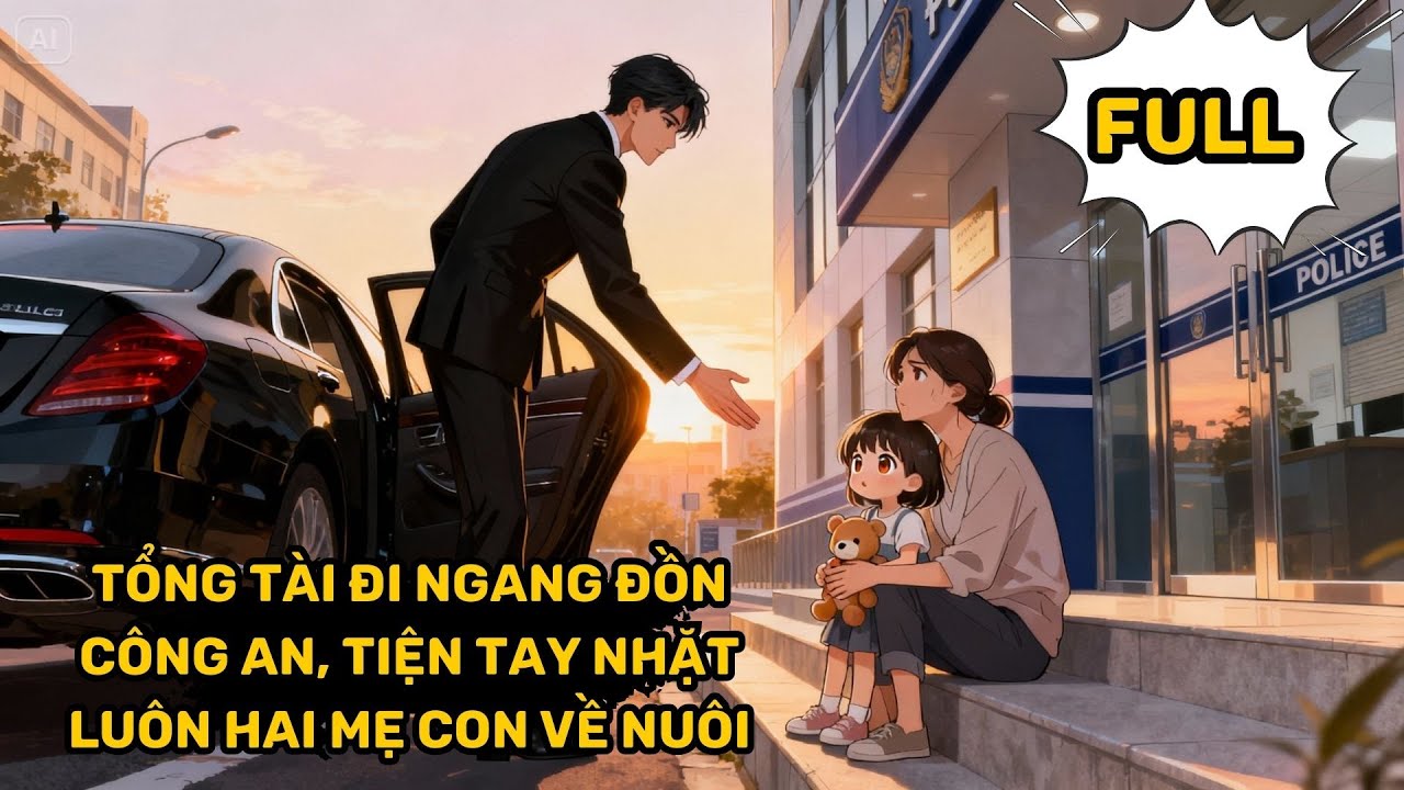 FULL PHẦN 1 - TỔNG TÀI ĐI NGANG ĐỒN CÔNG AN, TIỆN TAY NHẶT LUÔN HAI MẸ CON VỀ NUÔI