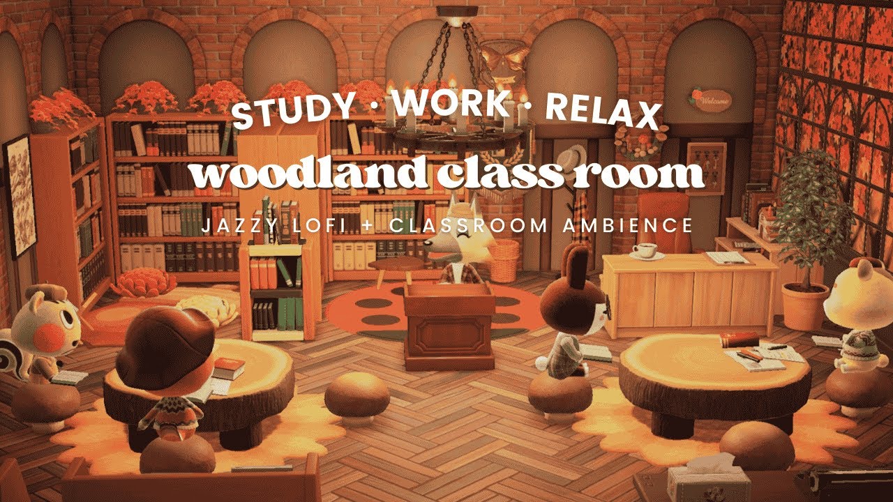 Cozy Woodland Classroom 📚 1 Hour Chill Jazzy Lo-fi No Midroll Ads 📖 Studying Music | Work Aid 🎧