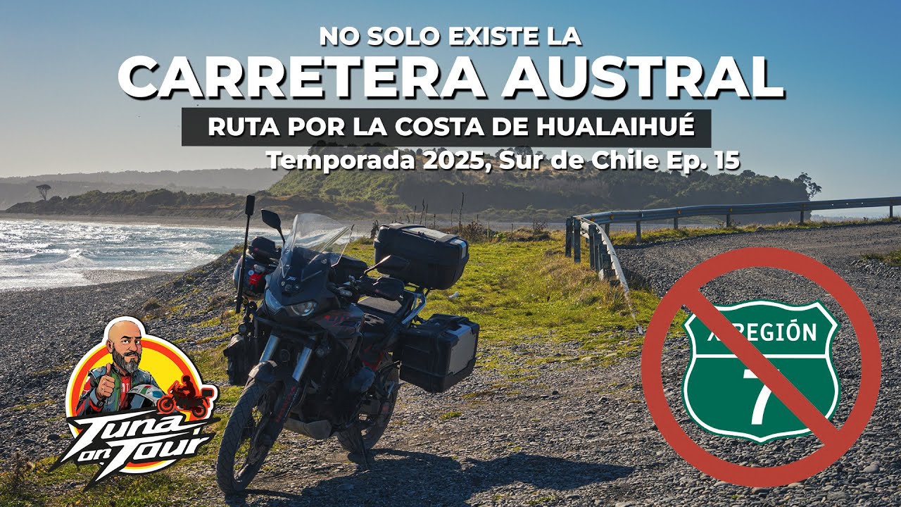No solo existe la Carretera Austral. Ruta por la Costa de Hualaihué 🏍️🌊. Episodio 15, Sur de Chile.
