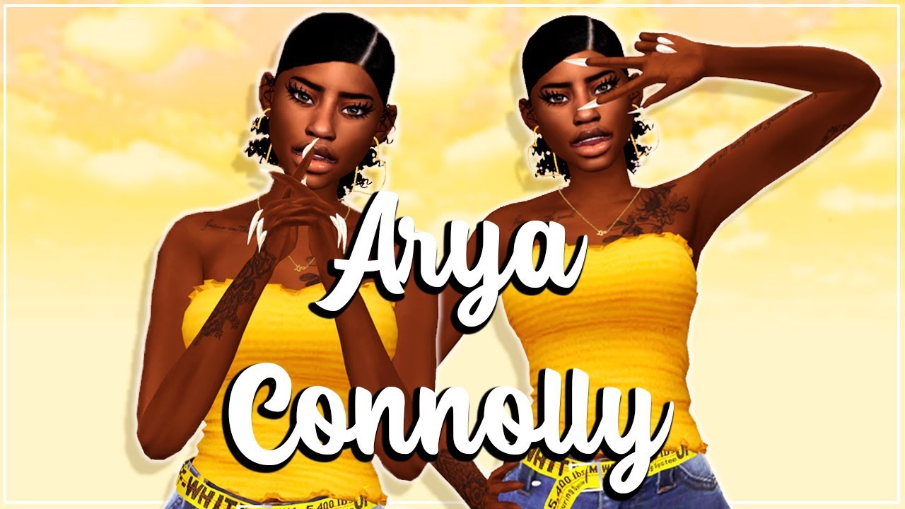 Sims 4 CAS |💛Arya Connolly💛+ CC LINKS!!!