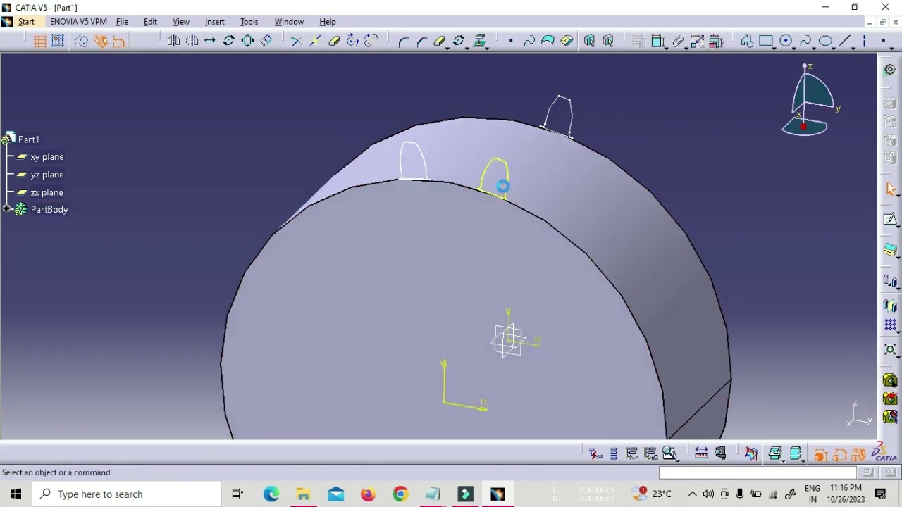 How to do Helical Gear Modelling in Catia V5