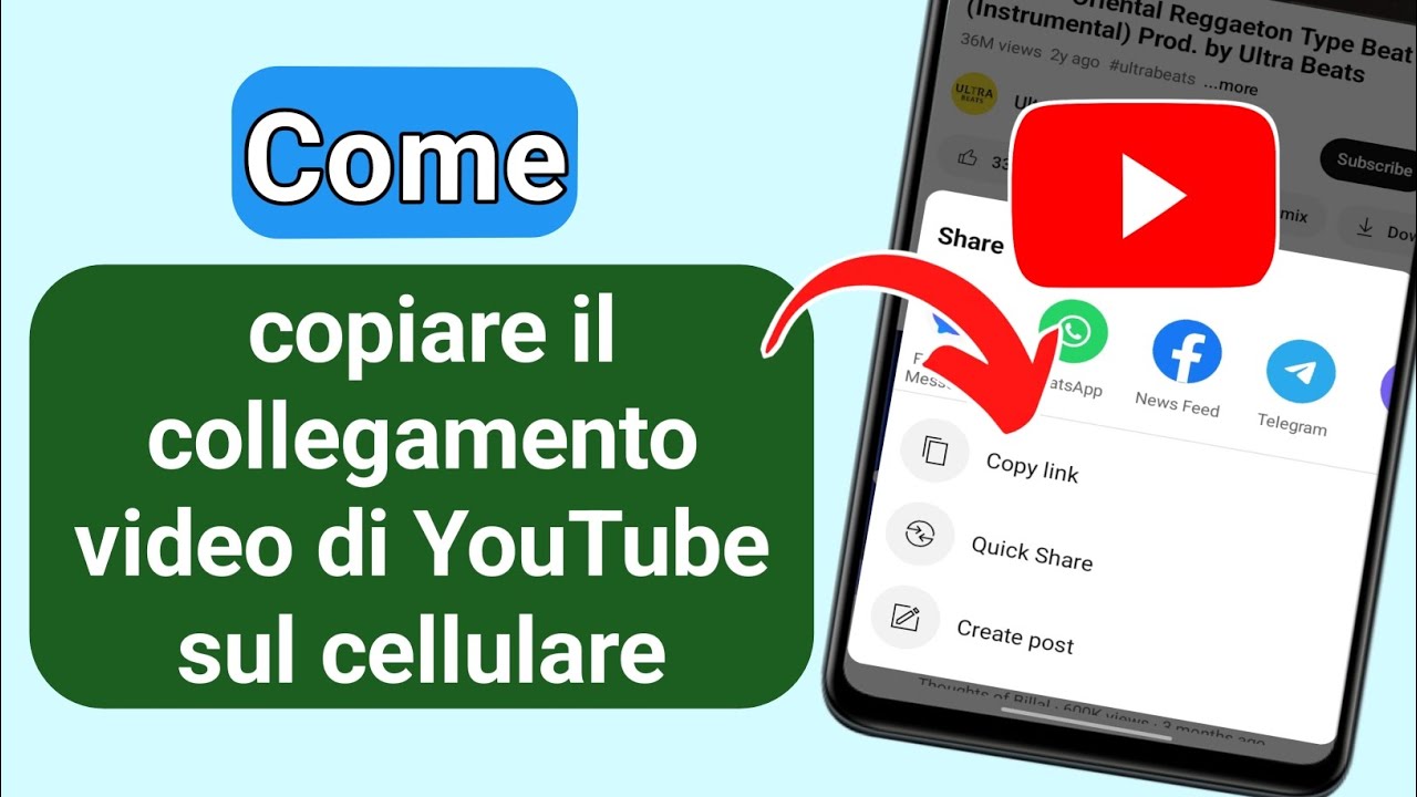Come copiare il link di un video di YouTube sul cellulare (aggiornato) | Copia il link da YouTube