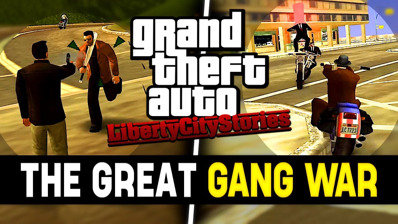 What was the GREAT GANG WAR in GTA Liberty City Stories about?