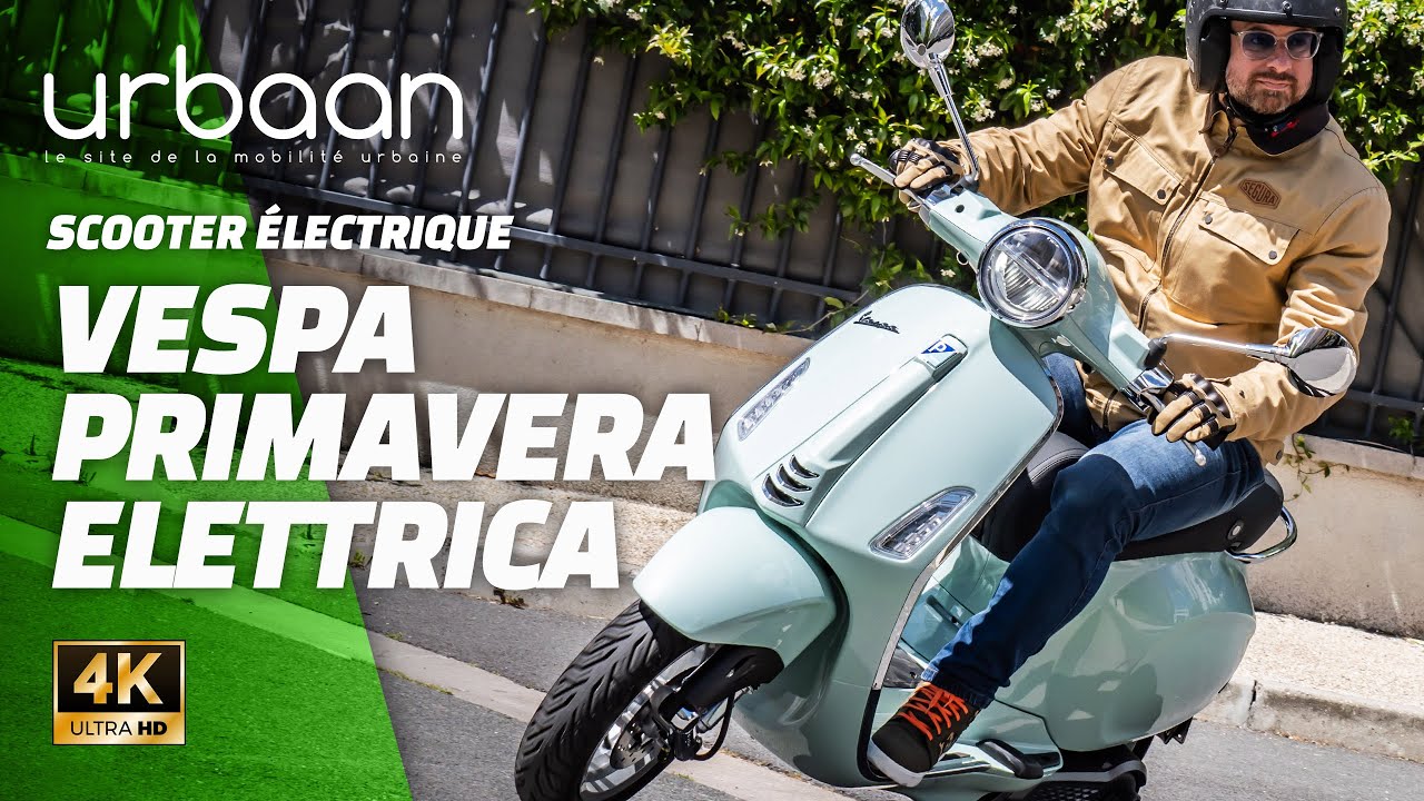 Essai Vespa Primavera elettrica - scooter électrique - 2024 - urbaanews