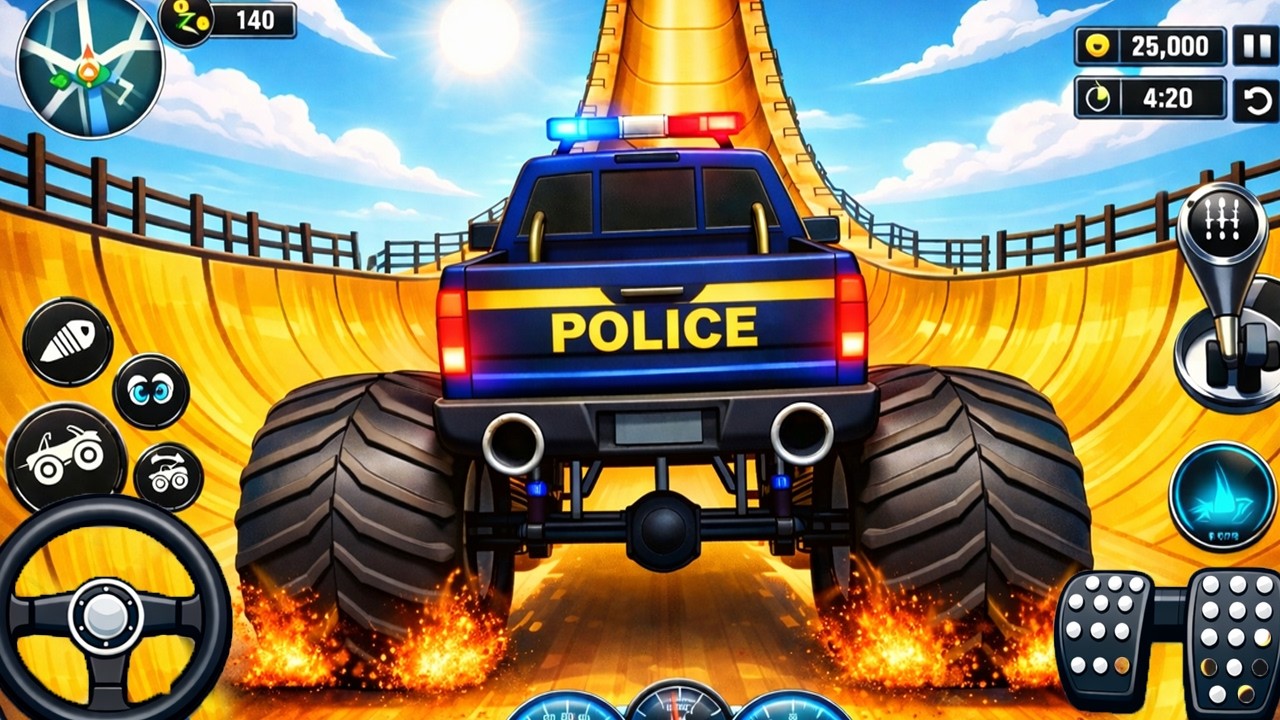 Monster Truck Stunt Racing - Insane Extreme GT Car Mega Ramp Impossible Driver - Android Gameplay #5