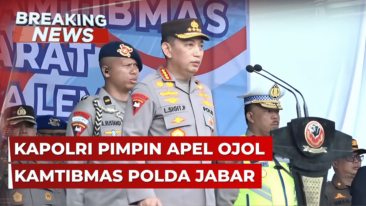 BREAKING NEWS - Kapolri Hadiri Apel Ojol Kamtibmas&nbsp;Polda&nbsp;Jabar