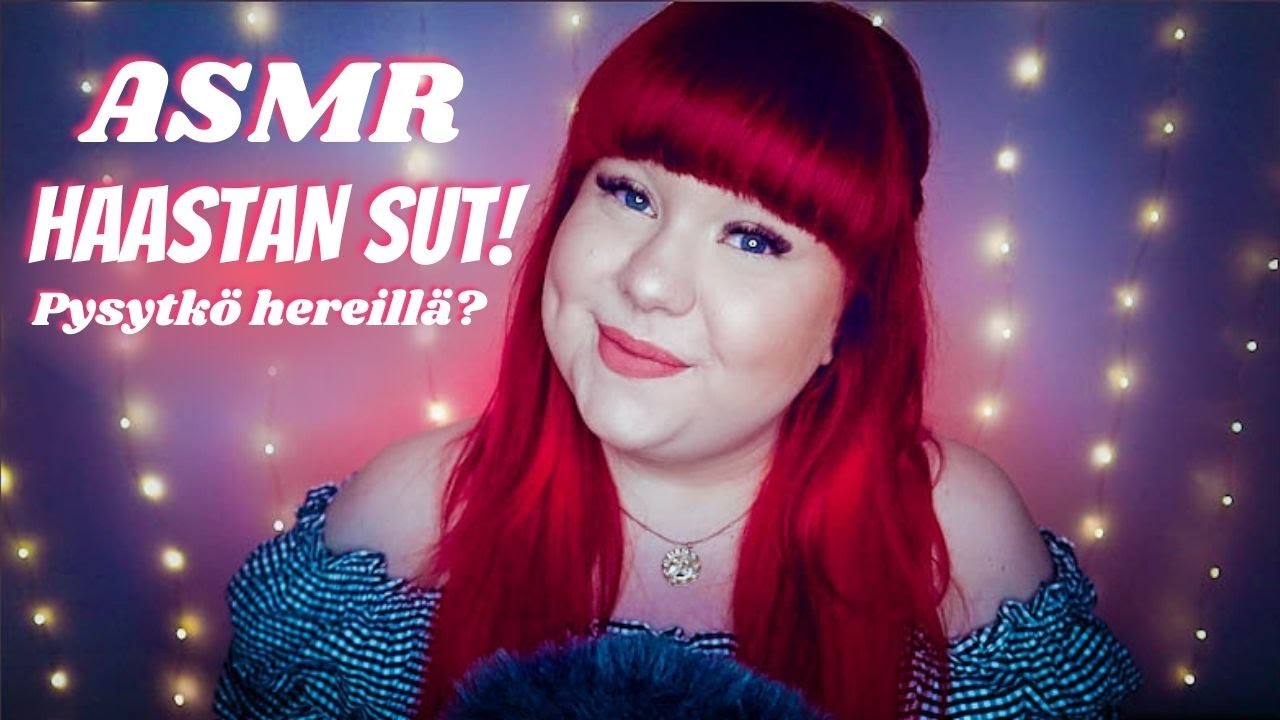 ASMR 💤 HAASTAN SUT OLEMAAN NUKAHTAMATTA! Pysytkö hereillä? 😉 Naputtelua, rapinaa, kaikua, suuääniä