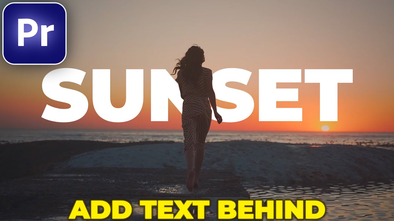 How to ADD TEXT BEHIND MOVING OBJECTS in Premiere Pro