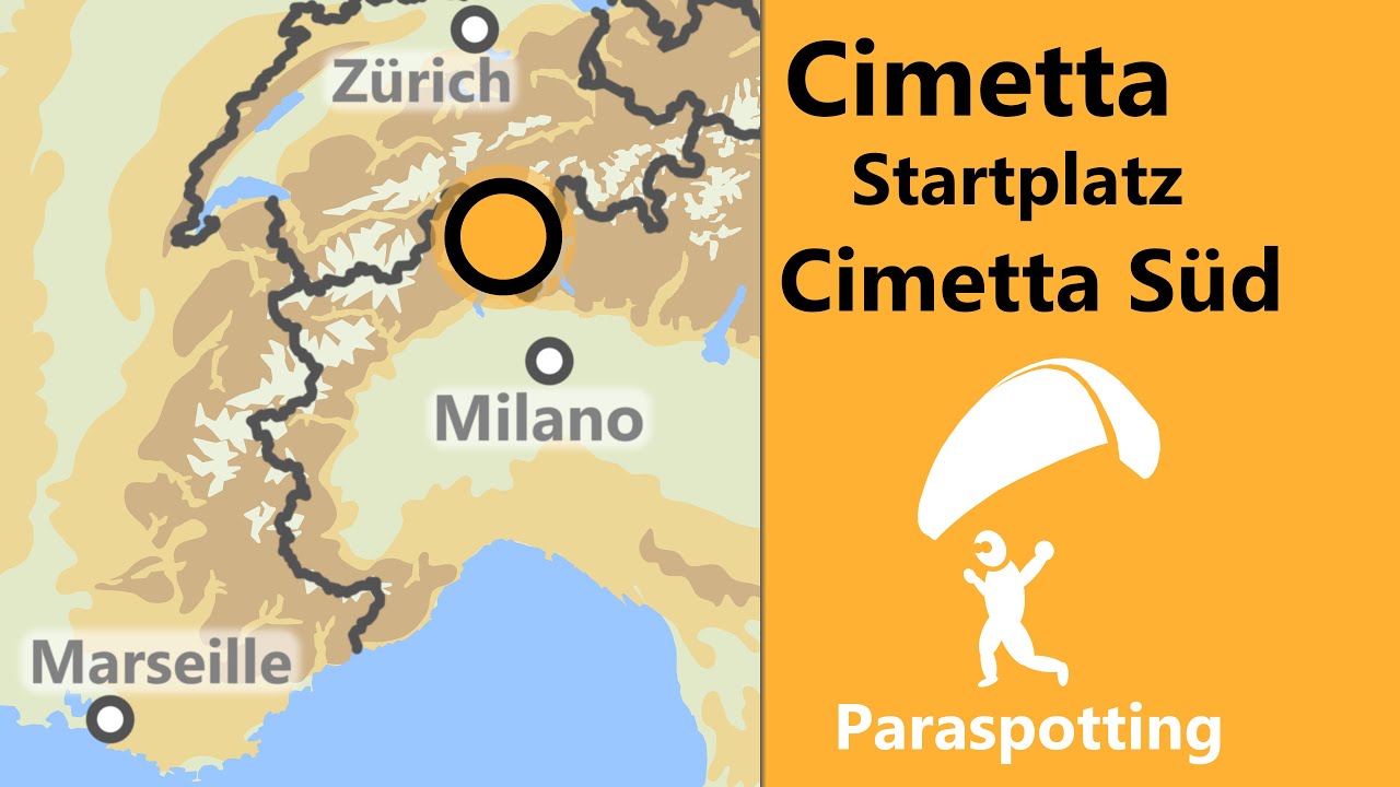Startplatz Cimetta Süd Locarno Lago Maggiore | Paraspotting