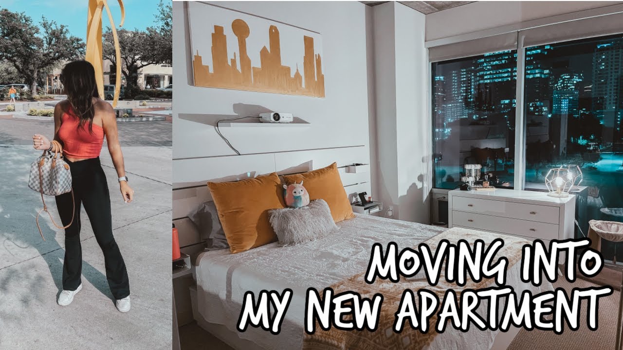 moving into my new apartment! moving to dallas, tx at 21