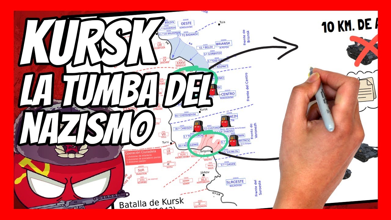 🔥 La BATALLA DE KURSK 🔥  la mayor batalla de TANQUES de la HISTORIA en 7 minutos