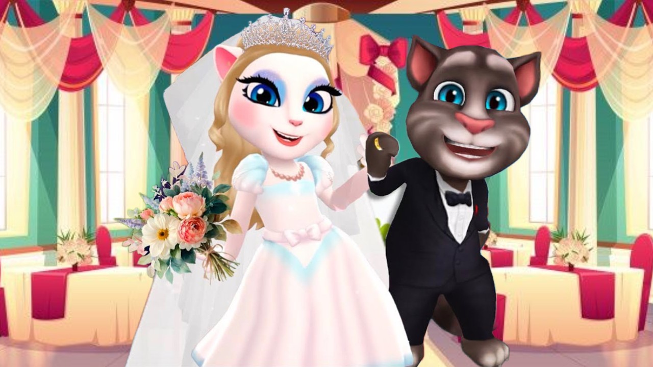 My Talking Angela 2 👰 And My Talking Tom 2🤵 || Wedding 💍 || New Update || Cosplay