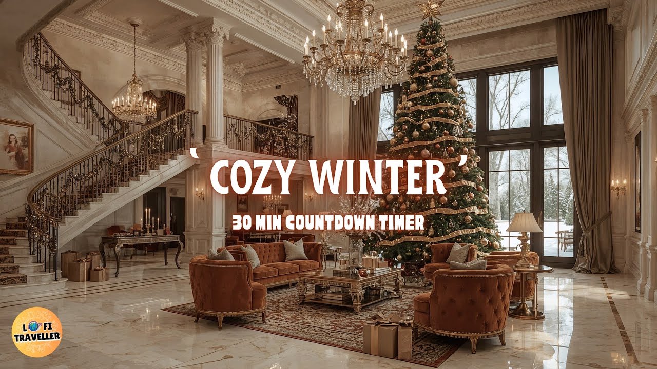 Relaxing Holiday Lofi Music for Studying, Sleeping & Cozy Winter Vibes | 30 minuter timer