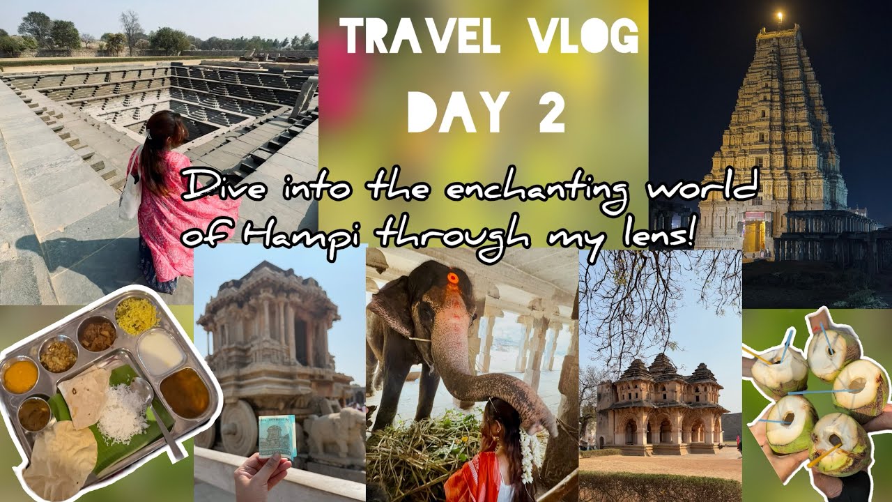 Solo trip to Hampi! Day-2 travel vlog| famous & historic places in Hampi| informative suruchis vlog