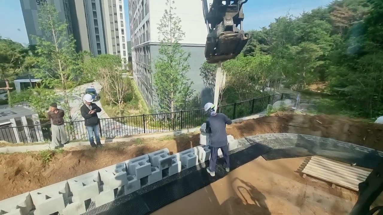 X20  보강토  작업