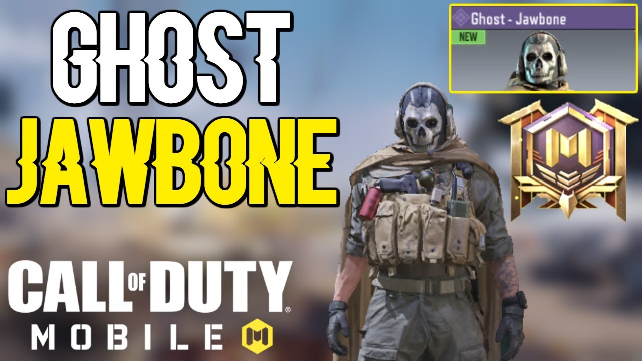 *NEW* EPIC GHOST JAWBONE CHARACTER SKIN GAMEPLAY in CALL OF DUTY MOBILE BATTLE ROYALE | COD MOBILE