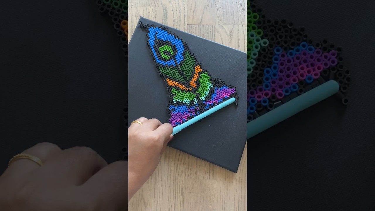 Perler Beads Art | Hama beads Art #shorts #viral #trending #perlerbeads #bts