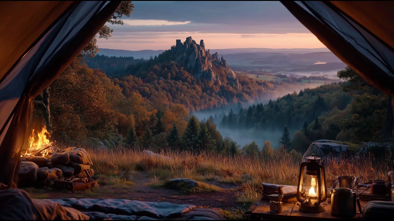 Day 45: What Time Leaves Behind&hellip; 🍂🔥 | 12 Hours Autumn Ruins & Campfire Ambience