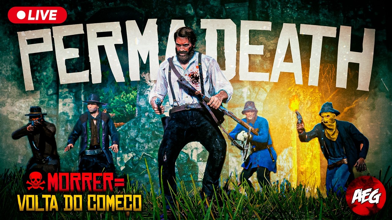 Se eu MORRER, a Live ACABA... 😳 - DESAFIO PERMADEATH no RDR2 #11