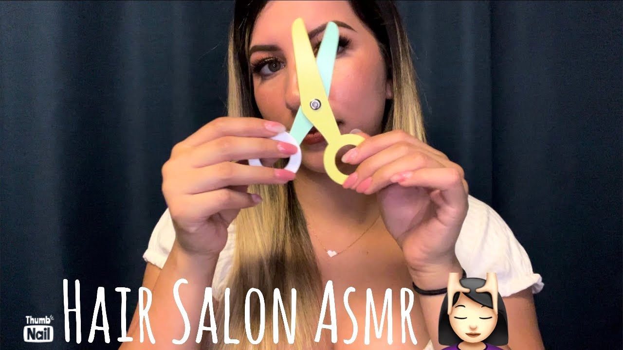 My First ASMR video / Hair Salon appointment (face reveal)