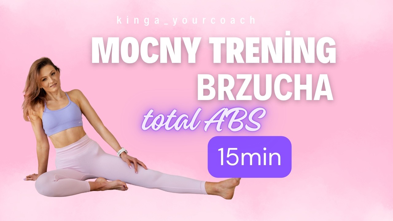 TOTAL ABS 🔥 15 minut na brzuch i mięśnie głębokie| Kinga Your Coach
