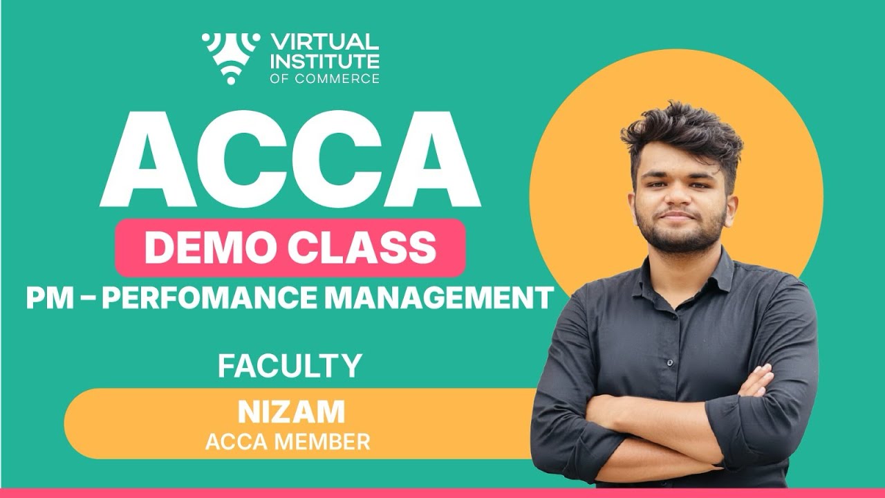 ACCA PM - PERFORMANCE MANAGEMENT DEMO CLASS