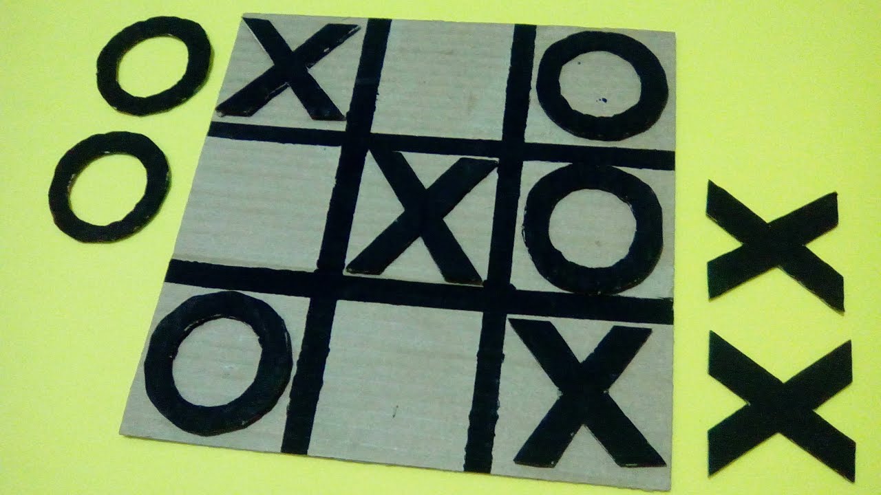Como fazer e jogar jogo da velha # diy | jogos com materiais recicláveis fáceis de construir