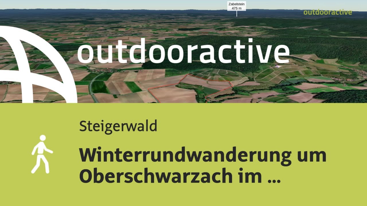 Flyover-Video: Winterrundwanderung um Oberschwarzach im Naturpark Steigerwald am 4. Februar 2025