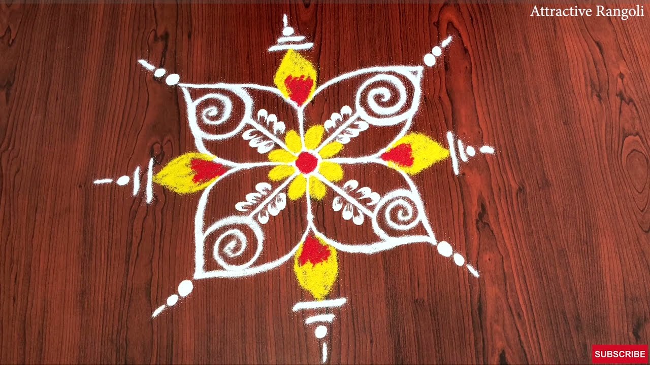 🌟Easy Masi matha kolam🌟 🌟Padi kolam🌟3 dot Rangoli🌟Kolam @AttractiveRangoli11
