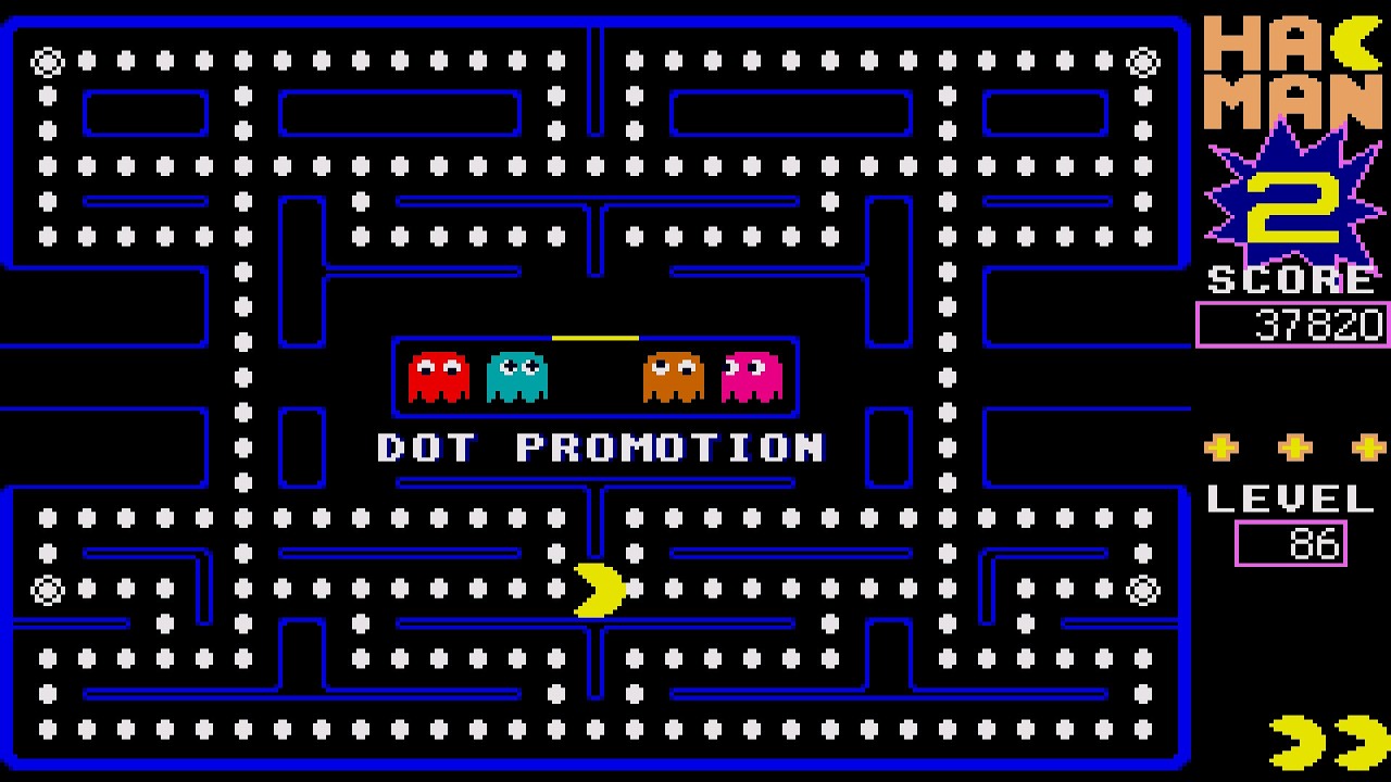 ATARI ST EVERY POWER PILL BORN DOUBLE DOTS DOT PROMOTION LEVEL 86 HACMAN II HAC MAN 2 PACMAN PAC MAN