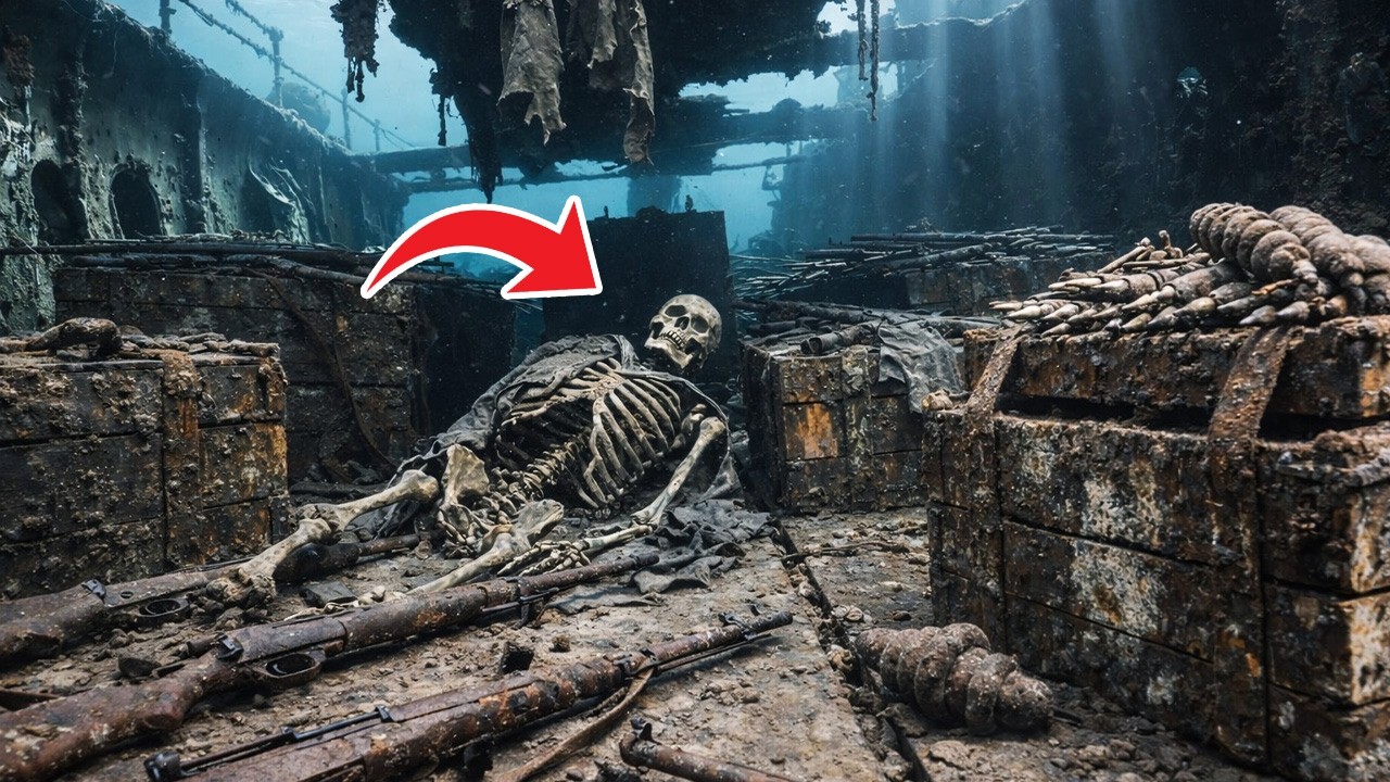 HOT Wreck of a US WEAPONS SHIP from World War II Discovered FULLY LOADED With Weapons