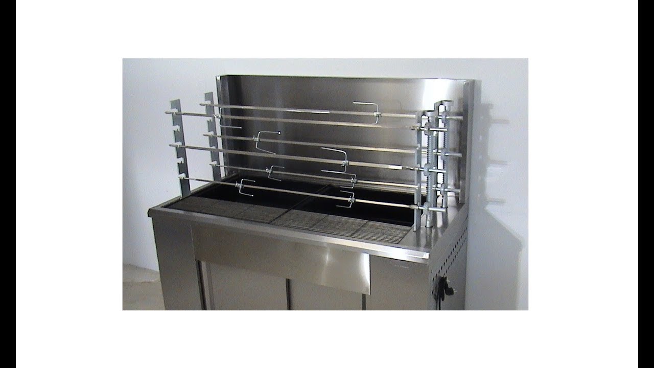 Ψησταριά Καρβούνου 6 Σουβλών Χωρίς Φούσκα - Commersial Rotisserie Charcoal Grill  without hood