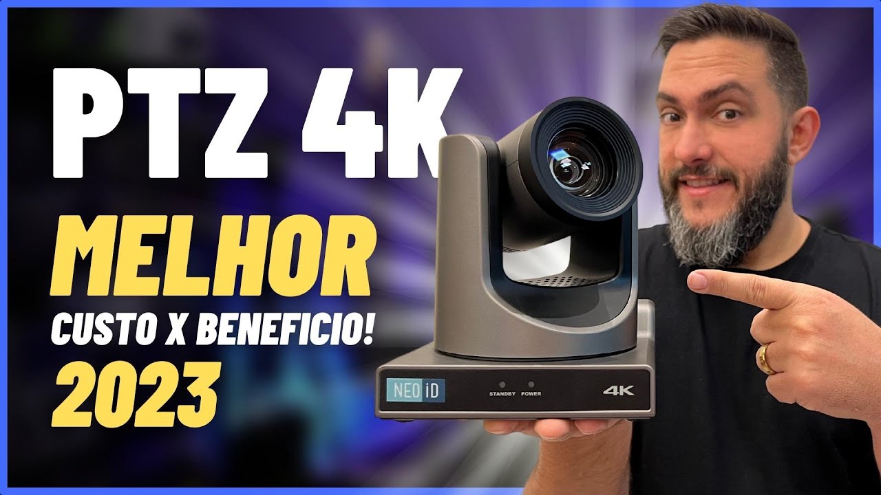 MELHOR CAMERA 4K PARA LIVES? PTZ NDI 4K NEOiD | HDMI SDI NDI Zoom 20X + Face Tracking + Tally Light