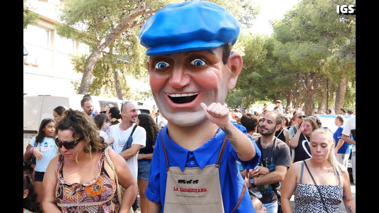 Fiestas barrio San José cabezudos Zaragoza 2025
