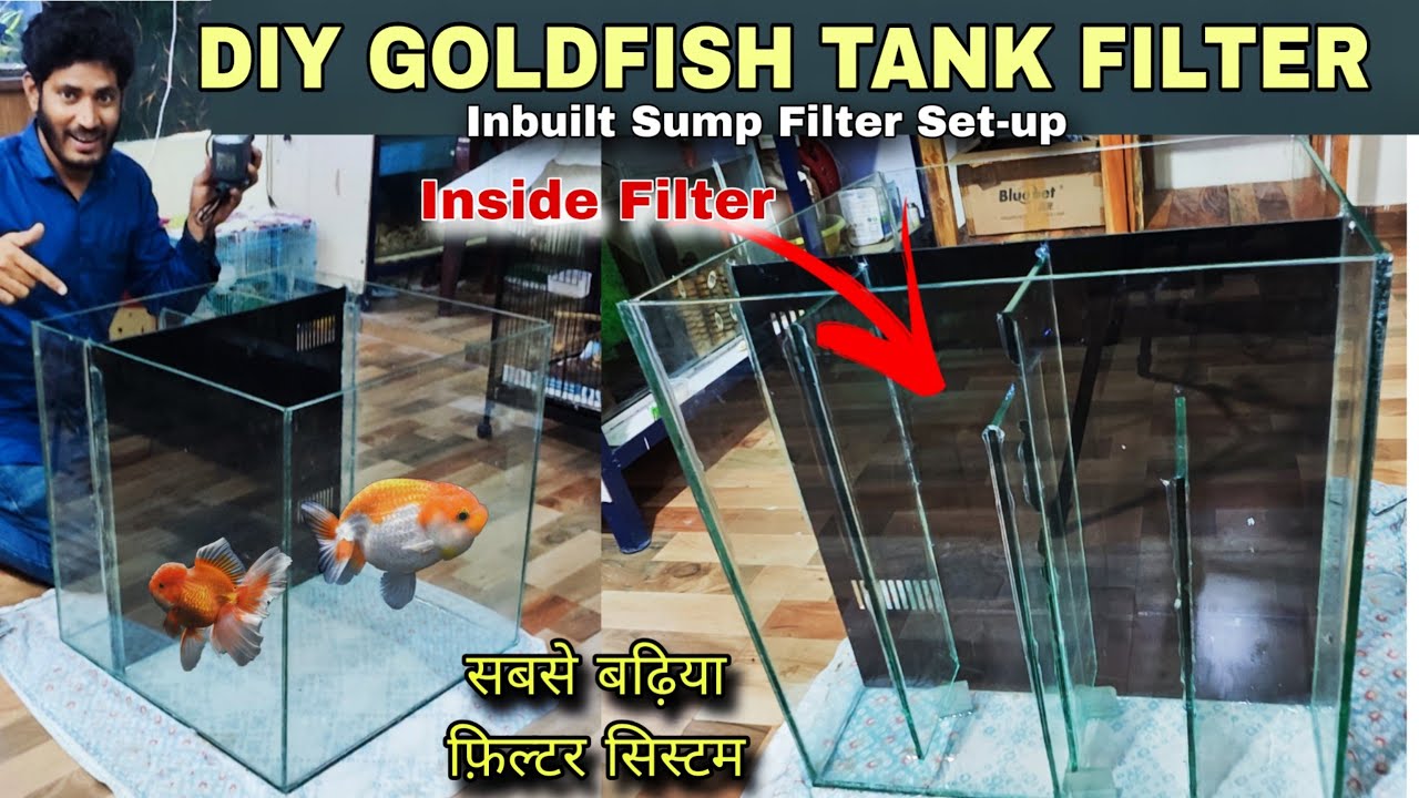 DIY Aquarium Filter , How To Make  Sump Filter Easily at Home , Goldfish Tank DIY