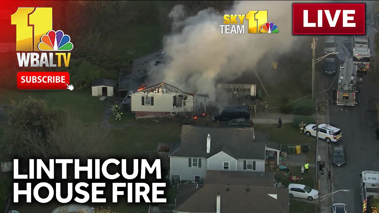 LIVE: SkyTeam 11 is over a house fire in Linthicum - wbaltv.com