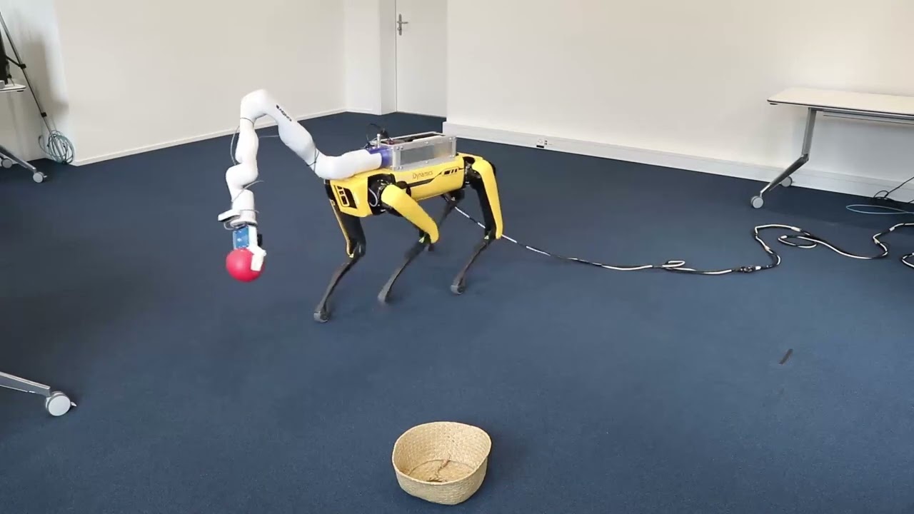 Go Fetch! Boston Dynamics Spot With Robot Arm