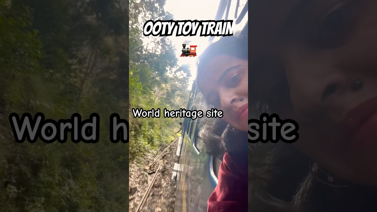Beautiful Journey on Ooty Toy Train 🌄 | Nilgiri Hills | #Shorts #travel #ooty