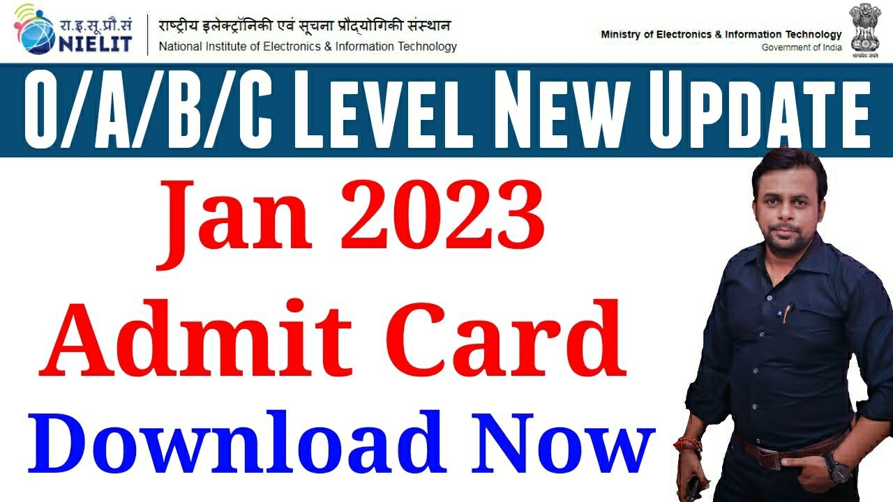 Download Jan 2023 Admit Card Now । Nielit New Update 2023। O Level Admit Card Kab Aayega । Nielit