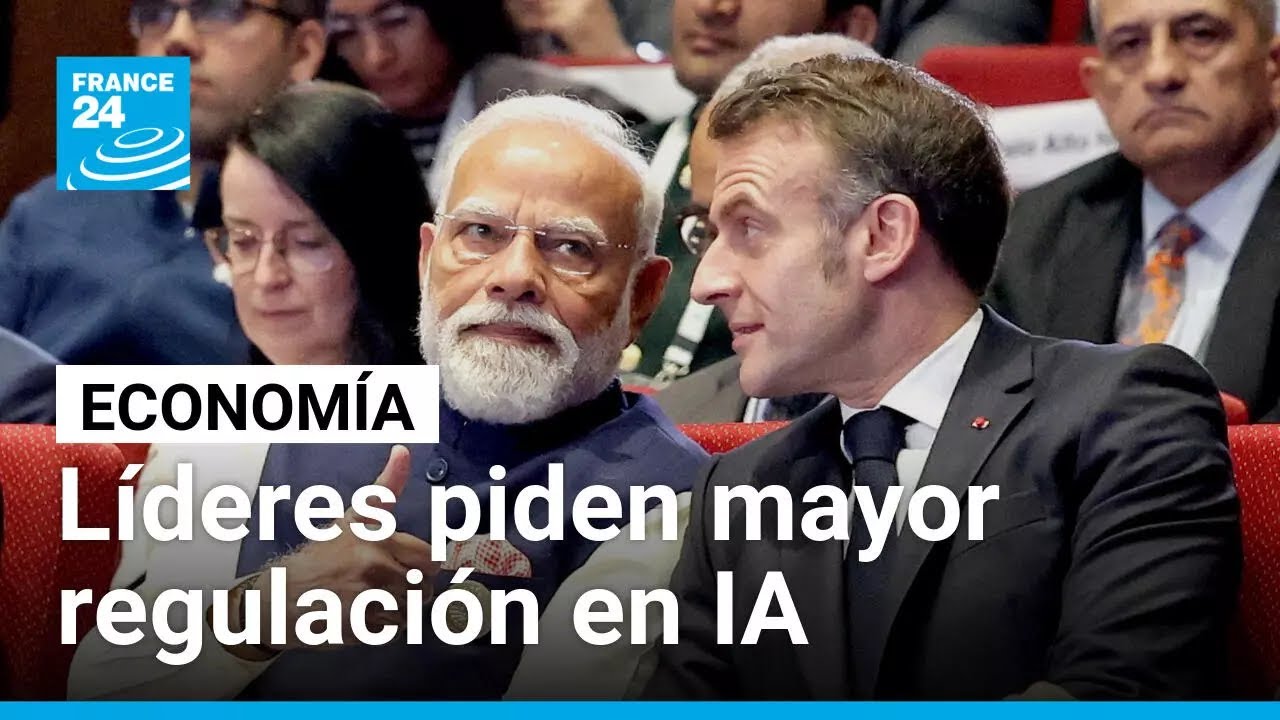 Líderes de la inteligencia artificial piden mayor regulación en cumbre global en India • FRANCE 24