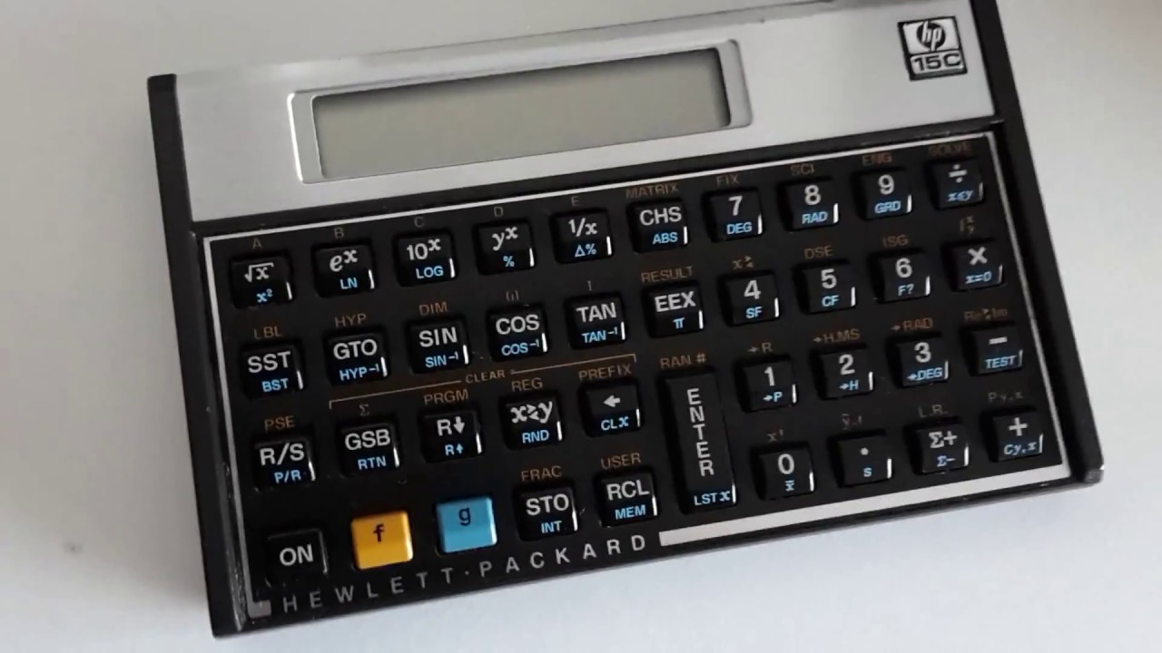 Hewlett-Packard HP-15C Calculator Self Testing