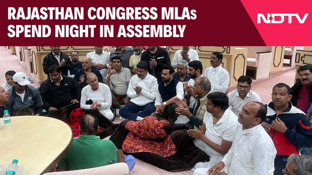 Rajasthan Assembly Congress | Suspended After Row, 6 Rajasthan Congress MLAs Spend Night In Assembly