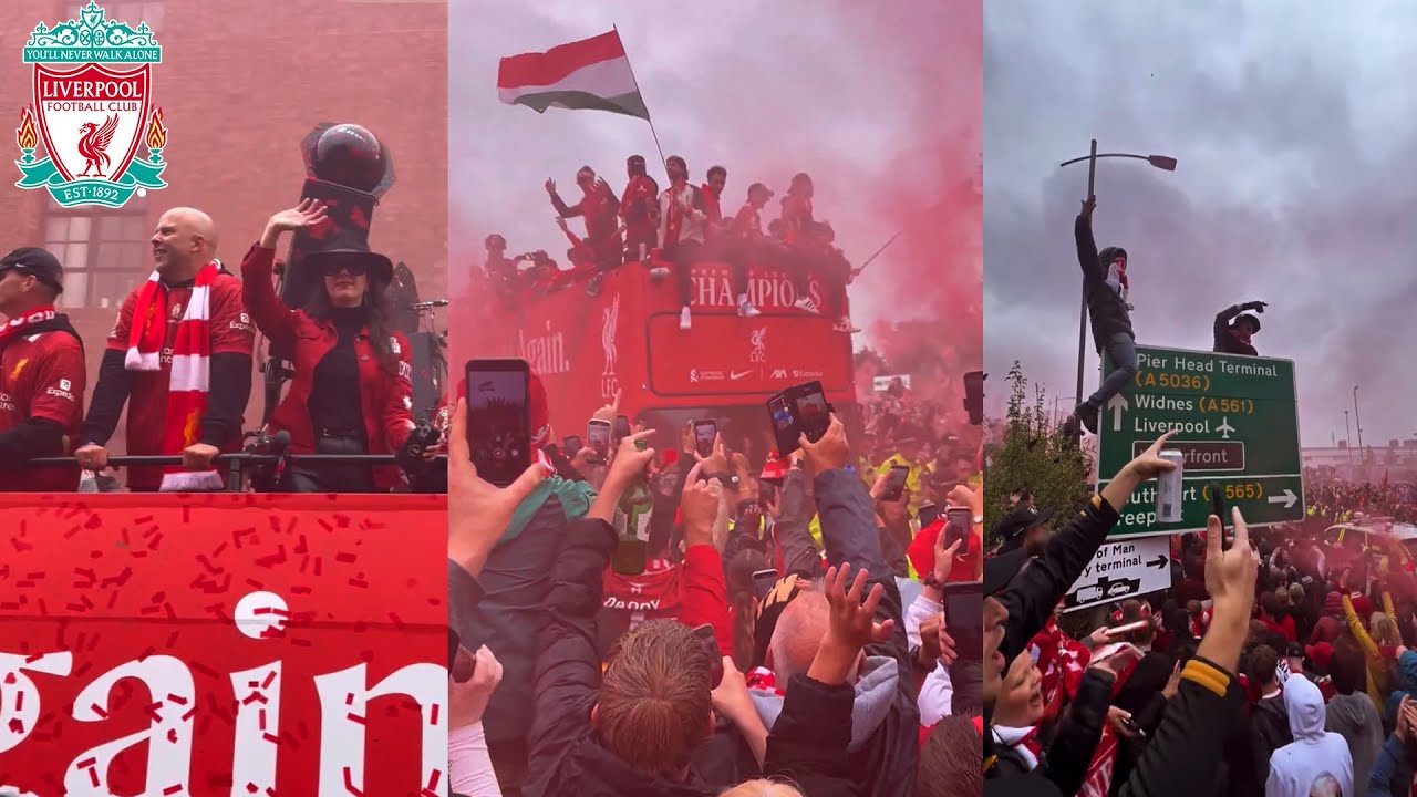 Insane Scenes As 1 Million Liverpool Fans Celebrate Together With The Team The Premier League Title