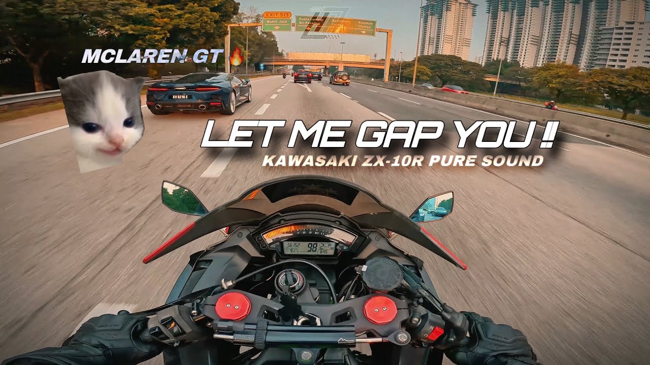 THAT'S A NICE MCLAREN GT! SUNSET RIDE WITH ZX-10R | BALIK KAMPUNG RIDE | HUZAIRI HALIM [4K HD]