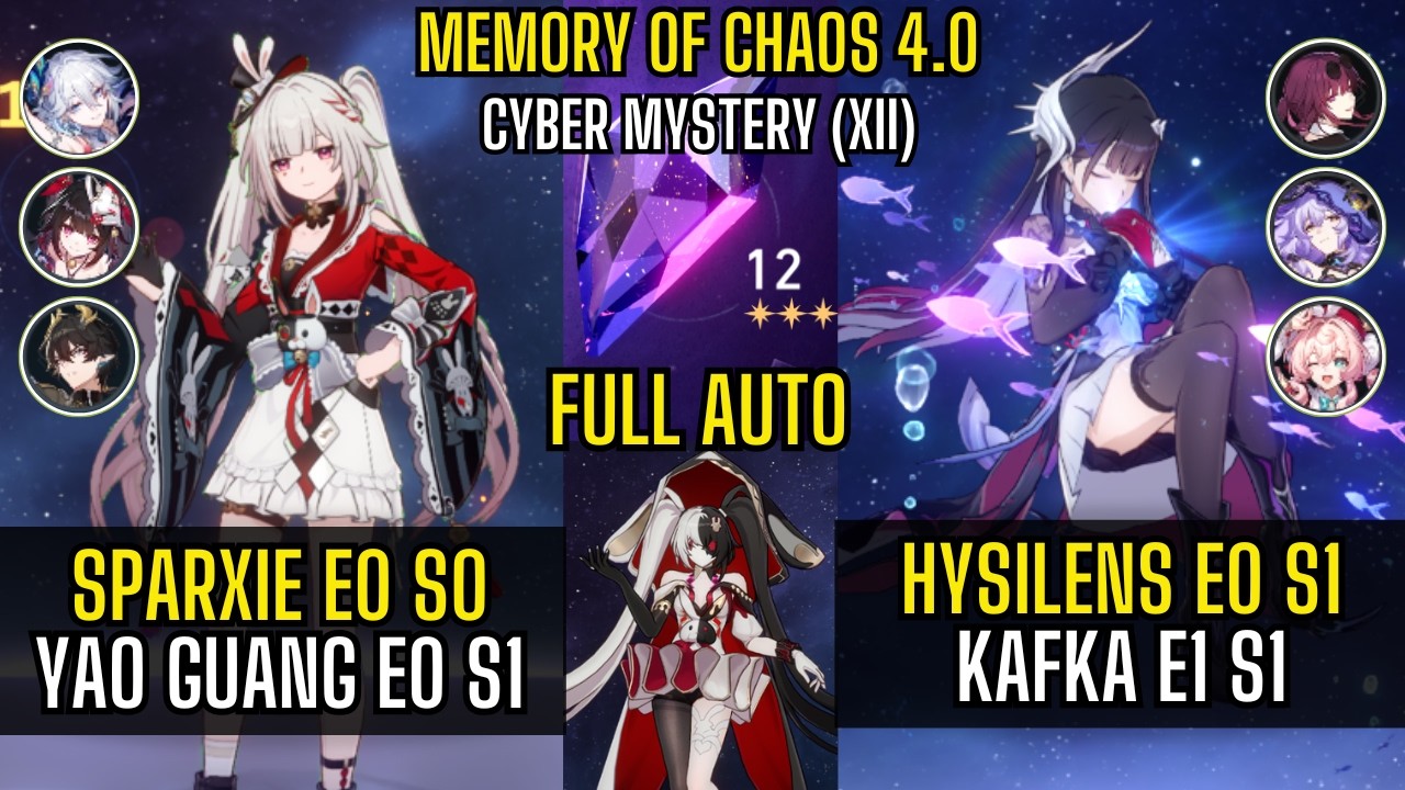 Sparxie E0S0 & Hysilens E0S1 – MOC 12 Full Auto | Hysilens 1 Cycle | Honkai Star Rail 4.0