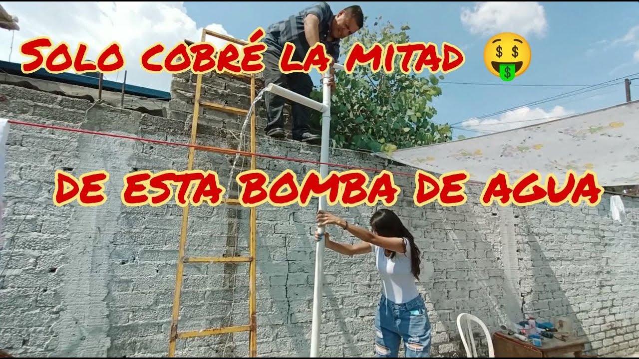 Como hacer una bomba de agua manual!!