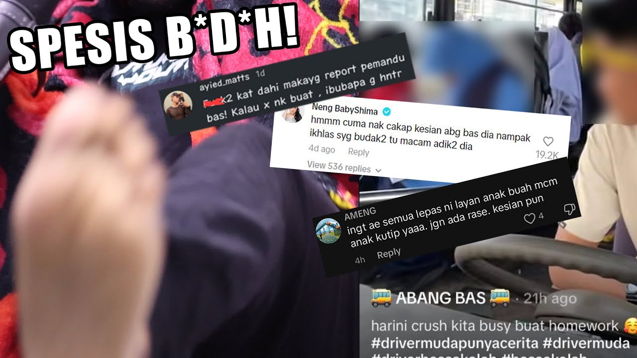 VIRAL! Ramai backup perbuatan ABANG BAS?? TBMReact
