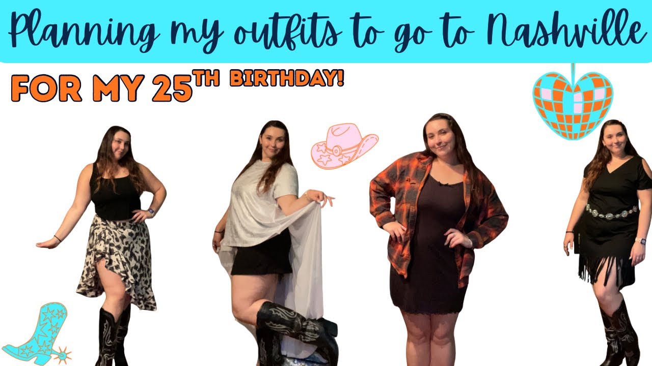 Putting outfits together for my Nashville birthday trip!!